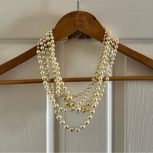 J Crew mutiple stand pearl necklace